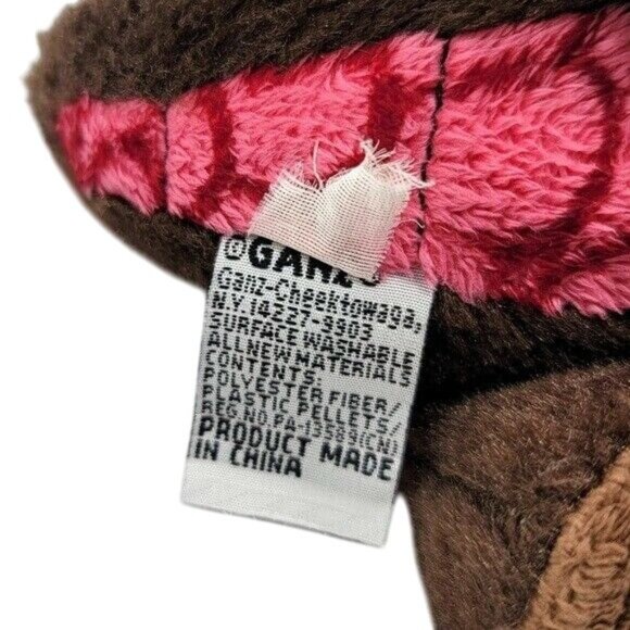 2/$15 Webkinz Cocoa Dinosaur Plush Brown Red 9" Soft Stuffed Animal Spikes Dots - Picture 9 of 10